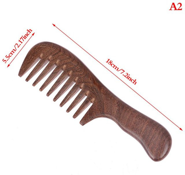 Pajama Pocket Sandelholz Haarkamm, antistatisch, braun - Bild 1