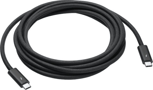 Apple Thunderbolt 4 Pro USB-C Datenkabel, Schwarz, 3 Meter - Bild 1