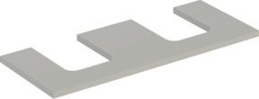 Geberit Waschtisch-Platte One in Greige, lackiert, B/T/H: 120 x 47 x 3 cm - Bild 1