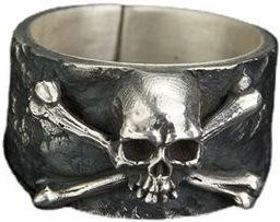 Totenkopf Ring, Silber, Unisex - Bild 1