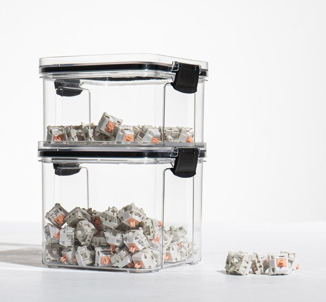 Venit Keys Aufbewahrungsbox für Tastatenschalter und Tastenkappen, transparent - Bild 1