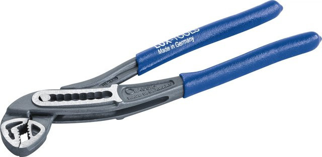 LUX-TOOLS Wasserpumpenzange aus Stahl in Blau, 250 mm - Bild 1