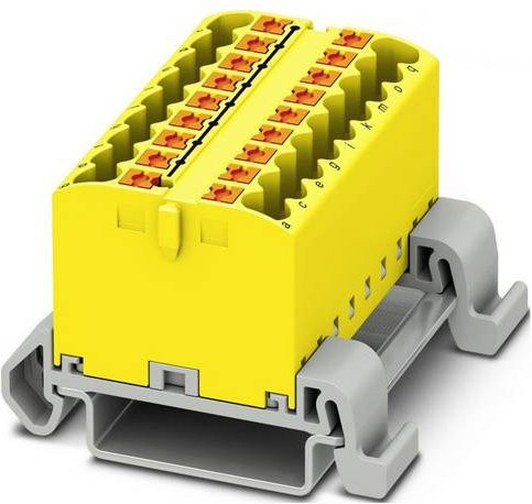 Phoenix Contact Verteilerblock 3273182 Gelb 8 Stück - Bild 1