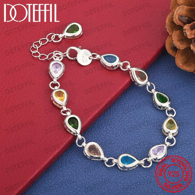 DOTEFFIL Armband 925 Silber, Zirkonia, Damen - Bild 1