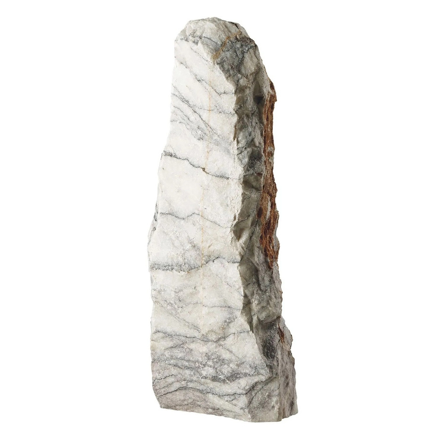 Scherf Marmor-Monolith aus Naturstein in Weiß mit Adern, Höhe: 60 - 90 cm - Bild 2