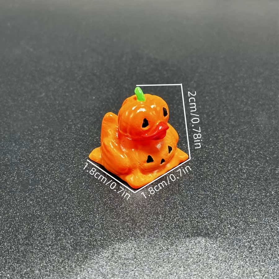 kk-Cokio Halloween Teufel Ente Tastenkappen für mechanische Tastaturen, Gaming Zubehör mit Kreuzachse - Bild 3