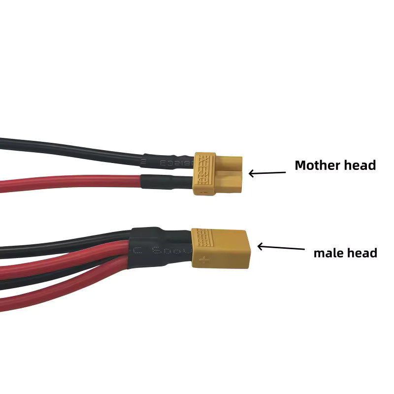 Z-SEN XT30 Anschlussstecker Set mit 16 AWG Silikondraht für RC Lipo Akku und FPV Drone Ladegerät, 10 cm - Bild 2