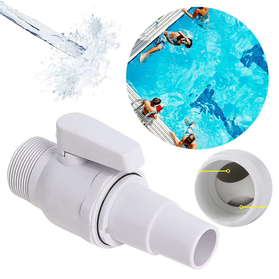 APWIKOGER 2-Wege-Kugelhahn Poolpumpenventil 1/4-1/2 für Poolfilter Absperranschluss bis maximal 50 psi Schwimmbadzubehör - Bild 2