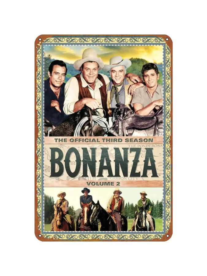 CIFBUY etro Bonanza Poster Halloween Blechschild aus Metall, B: 20,3 cm, H: 30,5 cm - Bild 2