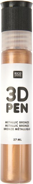 Rico Design 3D Pen Farbe Metallic Bronze - Bild 1