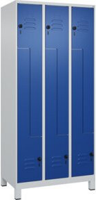 C+P Z-Spind Classic PLUS mit 6 Fächern, Füße, Sicherheits-Drehriegel, B/T/H: 90 x 50 x 195 cm - Bild 1