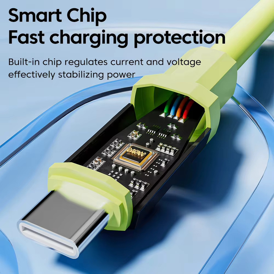 NNBILI USB-C zu USB-C Schnellladekabel 240W in Grün - Bild 4
