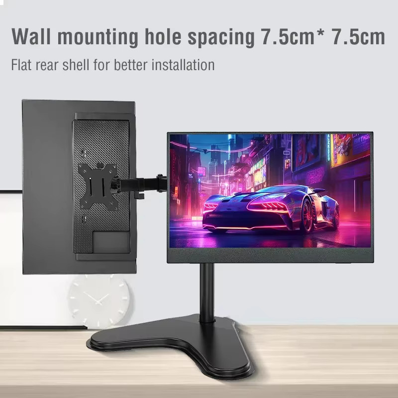 Anmite 16 Zoll Tragbarer Monitor mit 144Hz und 1200P Full HD Auflösung in Schwarz für Xbox, PlayStation, Nintendo Switch, PC und Laptop - Bild 3