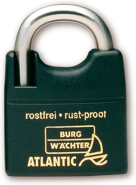 Burg Wächter Zylinder-Vorhangschloss Atlantic 217 F 50 Ni SB in Silber - Bild 1