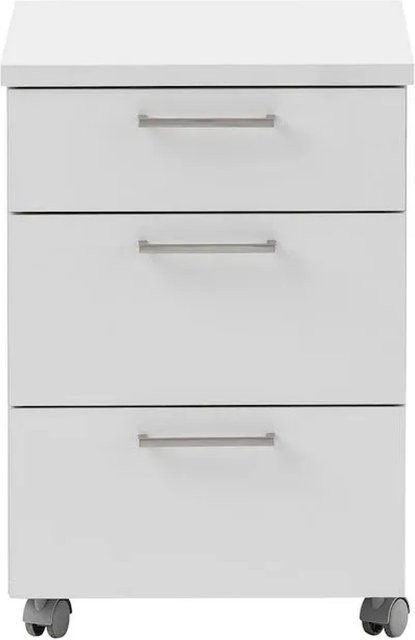 Rollcontainer Hippo von Möbelpartner mit 3 Schubladen und Rollen in Lichtgrau, H x B x T: 60 x 40 x 50 cm - Bild 1