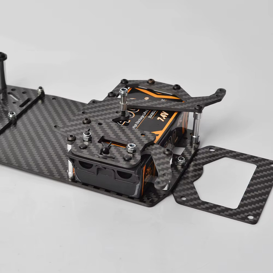 Tamiya Kohlefaser-Chassis-Rahmen-Kit, Zubehör, ab 14 Jahren - Bild 3