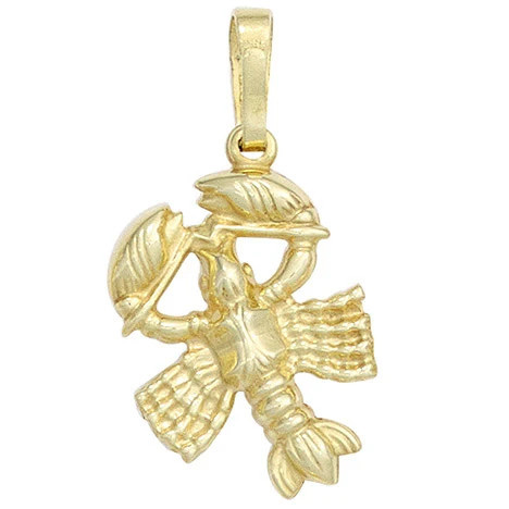 Colfem Anhänger Sternzeichen Krebs, 333 Gold, Gelbgold, Unisex - Bild 1