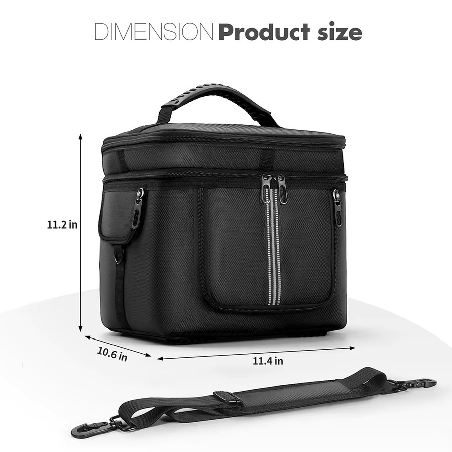ATUOTIN Tragbare Powerstation-Tasche mit Schultergurt und Griff für Ecoflow River 2 Pro & Ecoflow River 2 Max, Schwarz - Bild 6