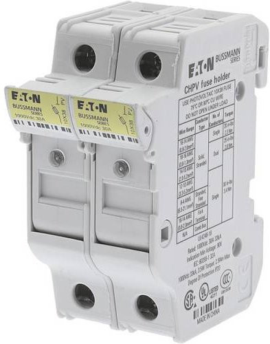 Eaton Sicherungshalter CHPV2IU 2-polig 32A 1000V grau 6er-Pack - Bild 1
