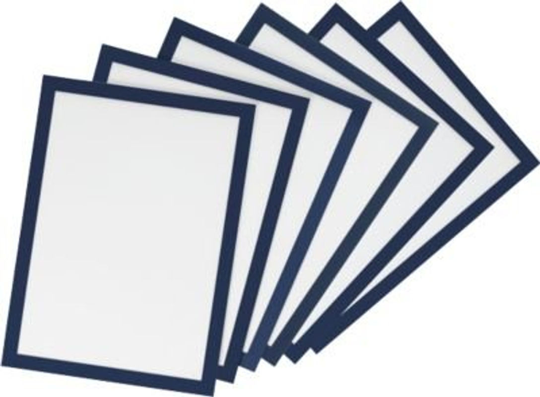 Durable Inforahmen Duraframe DIN A3, blau, 6er Set mit aufklappbarer Front zur Wandmontage - Bild 1