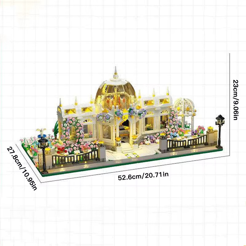 barweer Garten-Quadrat-Bausteine-Set Stadtansicht-Architektur, 2397 Teile - Bild 5