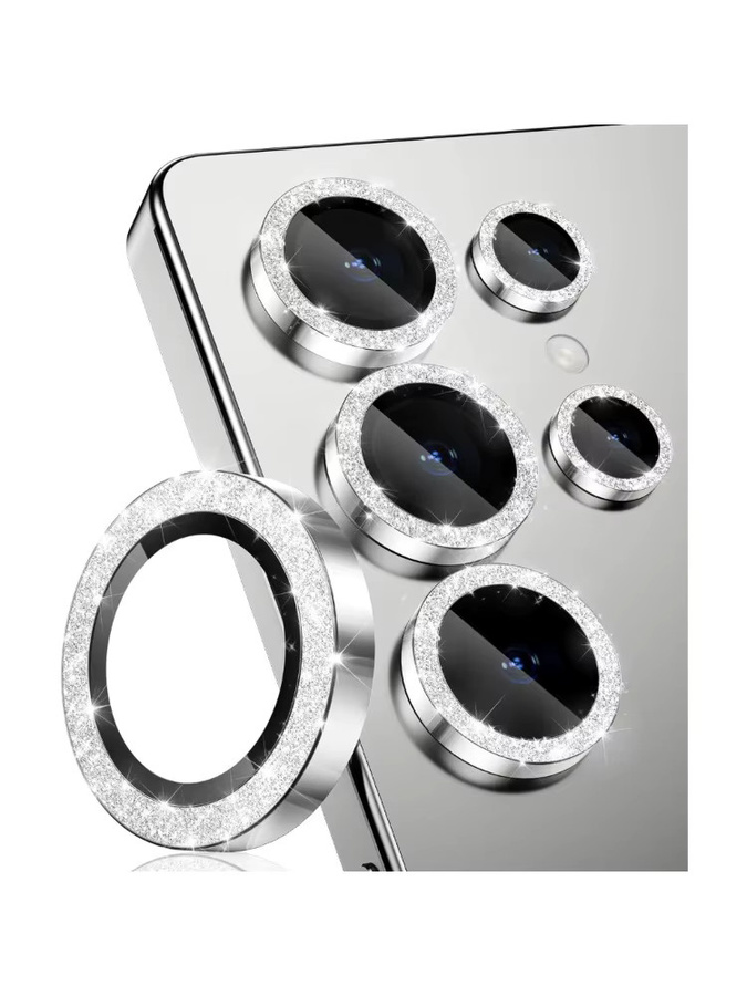 Kameraobjektivschutz aus gehärtetem 9H HD Glas mit Aluminiumlegierung für Samsung Galaxy S26 Ultra und S25 Plus in Blau und Silber - Bild 7