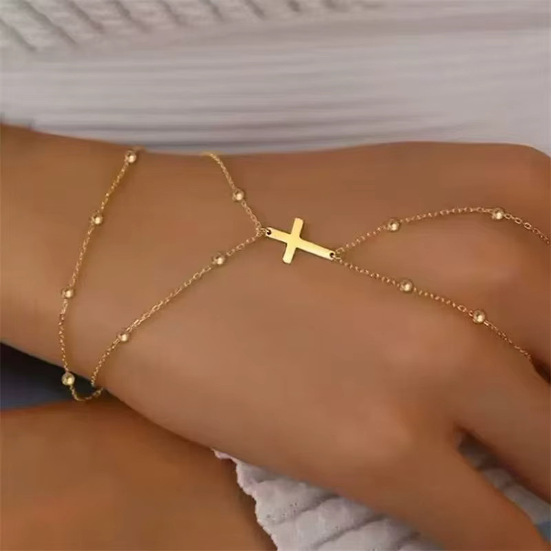 Rinhoo Handkette, Gold, Minimalistisch, Damen - Bild 1