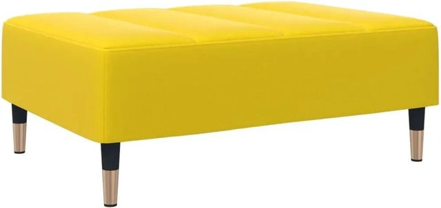vidaXL Fußhocker Gelb Samt B/T/H: 77 x 55 x 31 cm - Bild 1