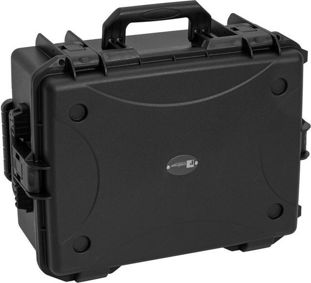 Roadinger Kunststoffcase für 8x AKKU Flat Light mit Trolley, Schwarz, B/T/H: 55 x 42 x 26 cm - Bild 1