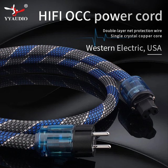 YYAUDlO HiFi Audiokabel V-Serie mit EU/US-Stecker für Verstärker und Filter - Bild 1
