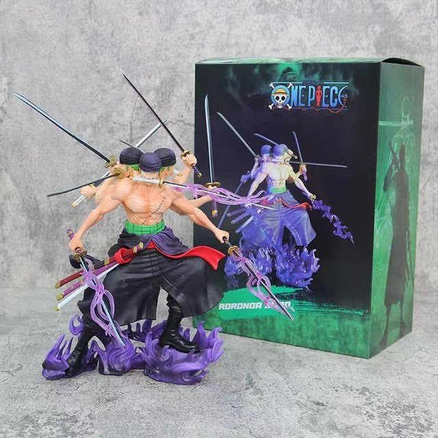 Bandai One Piece Zoro Asura Roronoa Zoro Action Figure, 30 cm, Einzelfigur - Bild 1