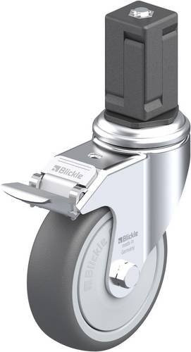Blickle LKRA-PATH 101KF-11-FI-EV17 Lenkrolle mit Feststeller in Grau und Silber, Rad-Durchmesser: 100 mm, Tragfähigkeit: 120 kg - Bild 1