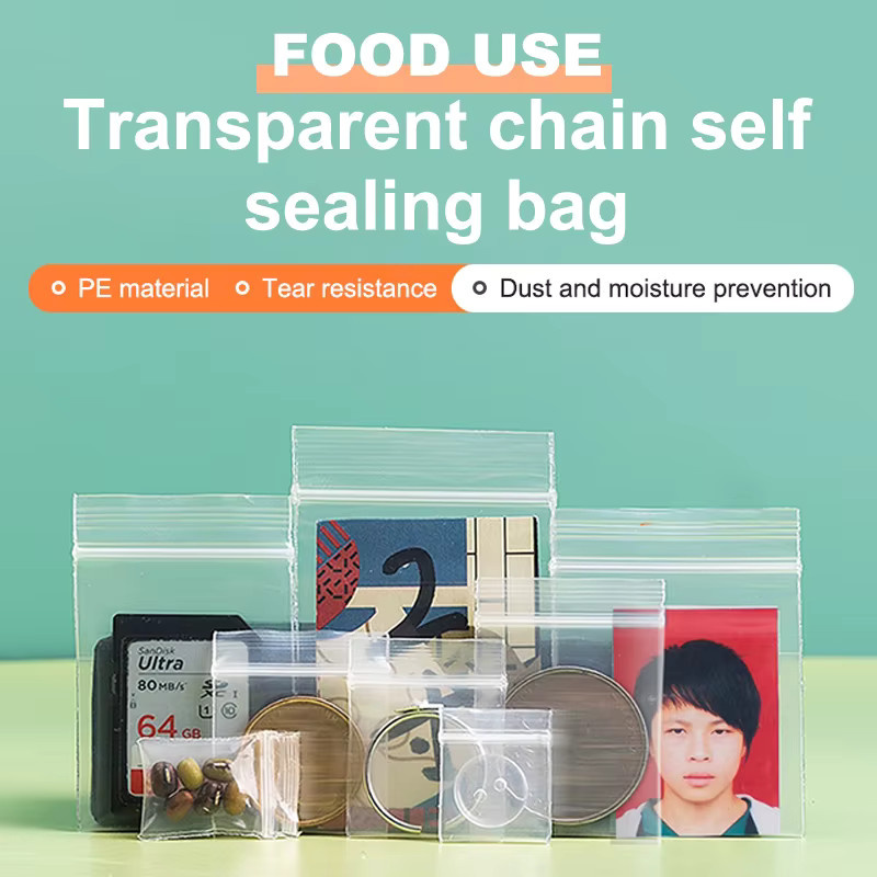 100 Stück Gmarty Plastik-Druckverschlussbeutel transparent zur Verpackung von Pillen und Schmuck - Bild 5