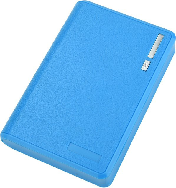 DIY Power Bank Gehäuse-Set für 4x 18650 Batterien mit LED-Anzeige in Weiß und Blau, lötfreies mobiles Gehäuse - Bild 1