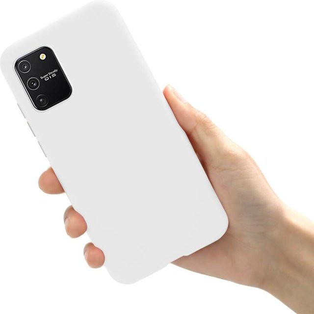 Luxuriöse weiche Silikon Handyhülle für Samsung Galaxy S10 Lite und Note 10 Lite in Weiß - Bild 1