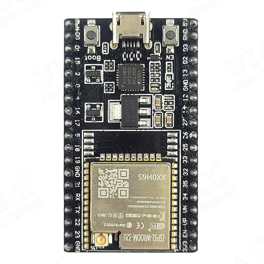 ESP32-DevKitC Entwicklungsboard mit USB Micro Type-C Anschluss, 38PIN und 2,4G Erweiterungsantennenanschluss, WLAN-Modul mit CP2102, Schwarz - Bild 3