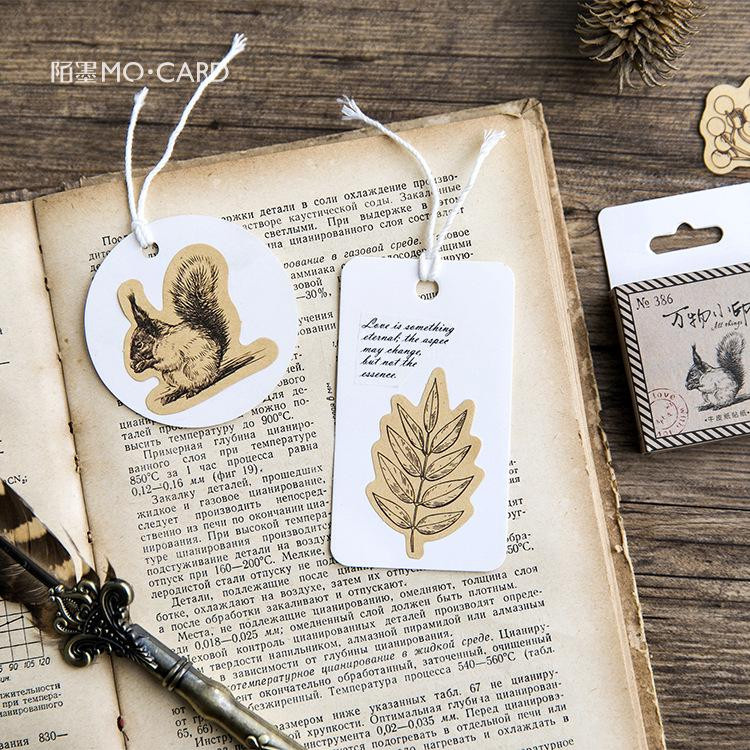 45er Set Waldtiere Aufkleber für DIY Dekoration und Scrapbooking in Mehrfarbig - Bild 3