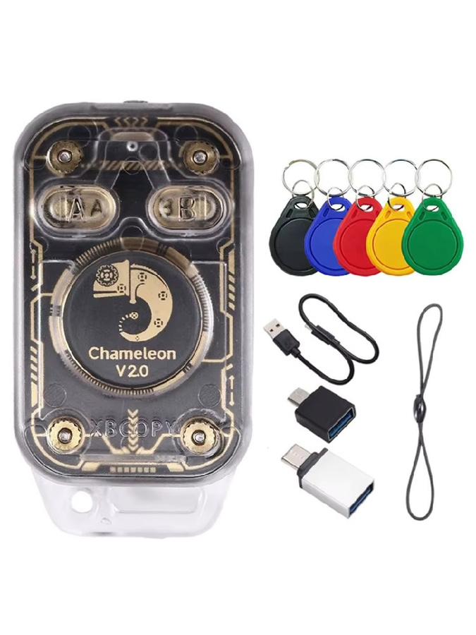 DIGIT Chameleon Ultra V2.0 RFID Smart Chip Reader Emulator mit 5XUID NFC Schlüsselanhänger, 125K und 13,56MHz Karten-Dekodierfunktion, transparent - Bild 7