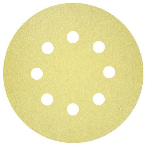 Bosch Schleifscheibe für Winkelschleifer, Körnung 100, Durchmesser 125 mm, 50 Stück, Gelb - Bild 1
