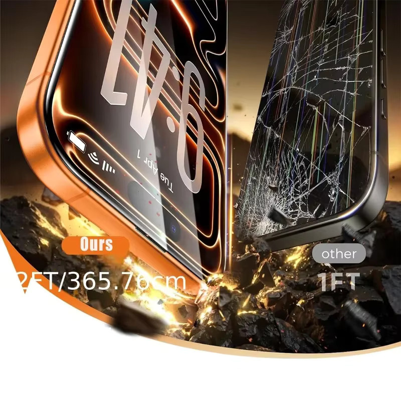 2 Stück Panzerglas mit schwarzem Rand für Apple iPhone 17 16 15 14 13 12 11 Pro Max Mini XR XS in Transparent/Schwarz - Bild 3