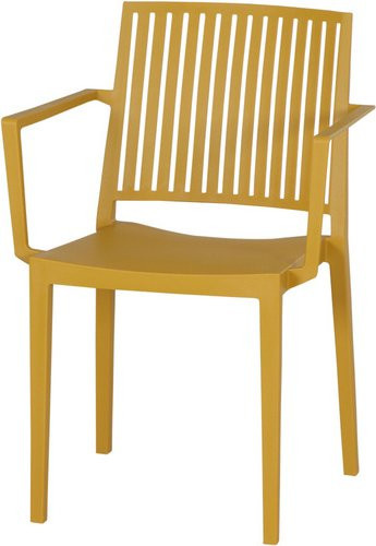 Siena Garden Stapelstuhl Lane mit Armlehnen Mustard Gelb B/T/H: 56 x 82 x 150 cm - Bild 1