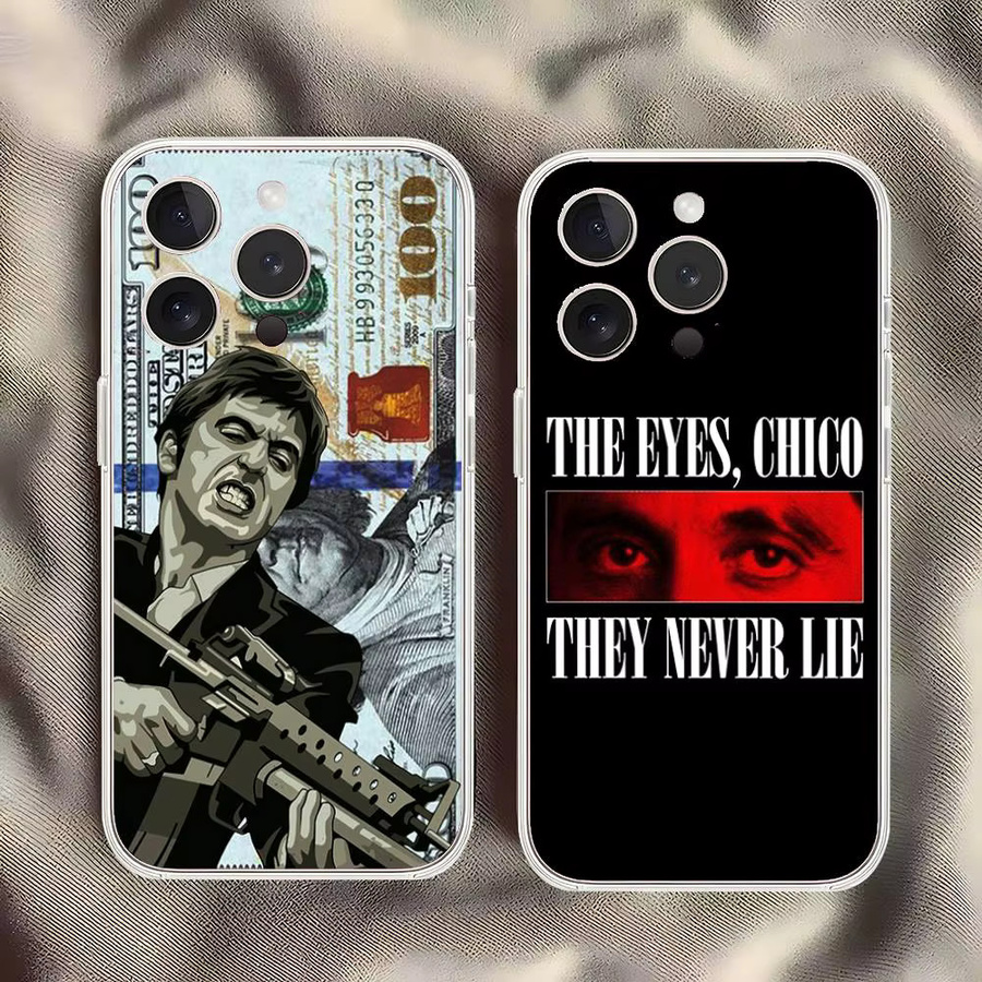 Coll-S Scarface 1983 Pacino Movie Handyhülle Transparente Weiche Schutzhülle für iPhone 17 16 15 14 13 12 11 Pro Max Mini - Bild 2
