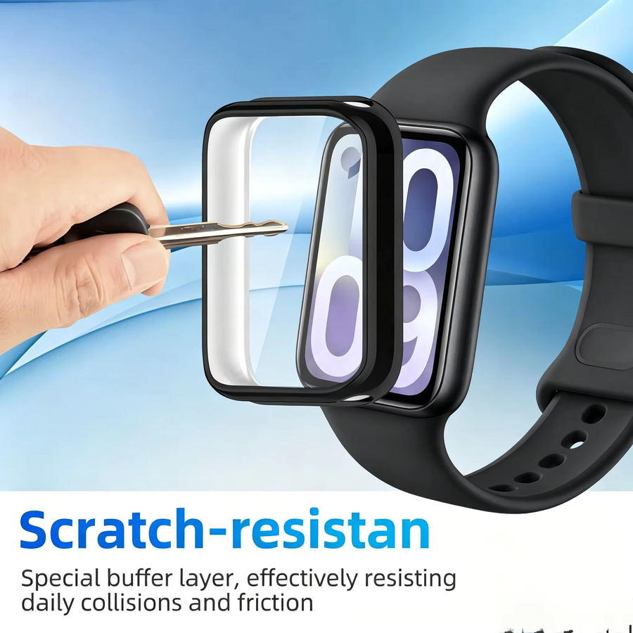 Xiaomi Displayschutz-Hülle für Xiaomi Band 10 Pro/9Pro, Schwarz, TPU - Bild 3
