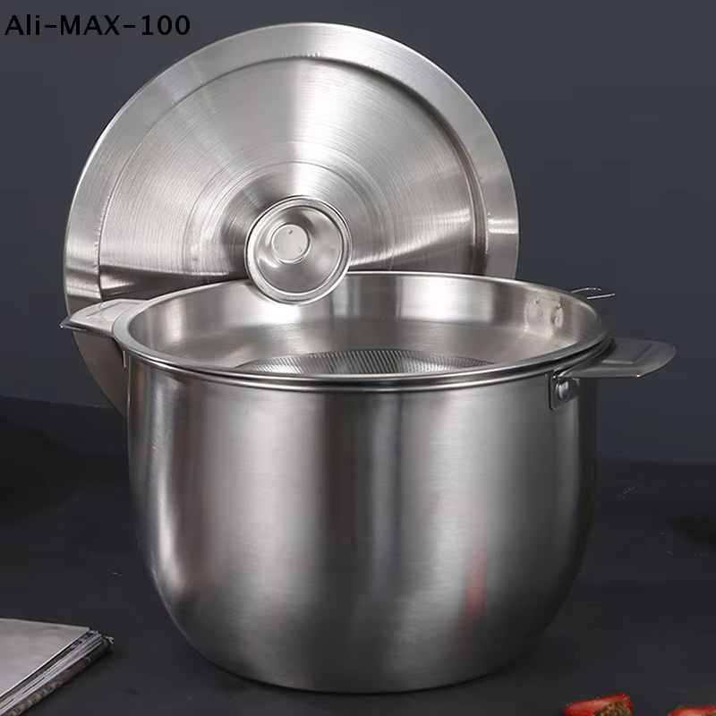 Hoeaden Edelstahl-Kochgeschirrdeckel in Silber, wiederverwendbarer Topfdeckel und Wok-Deckel für Pfannen und Schüsseln - Bild 4