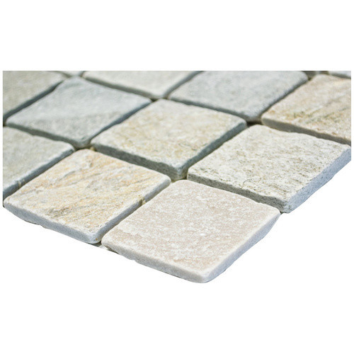 HuH Mosaikfliese Quartz in Steinoptik, grau und beige, matt, B/L: 30,5 x 30,5 cm - Bild 2