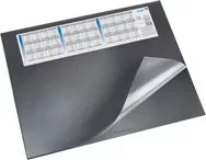 Schreibunterlage Läufer Durella DS mit 3-Jahres-Kalender, Schwarz, B: 53 cm, H: 40 cm - Bild 1