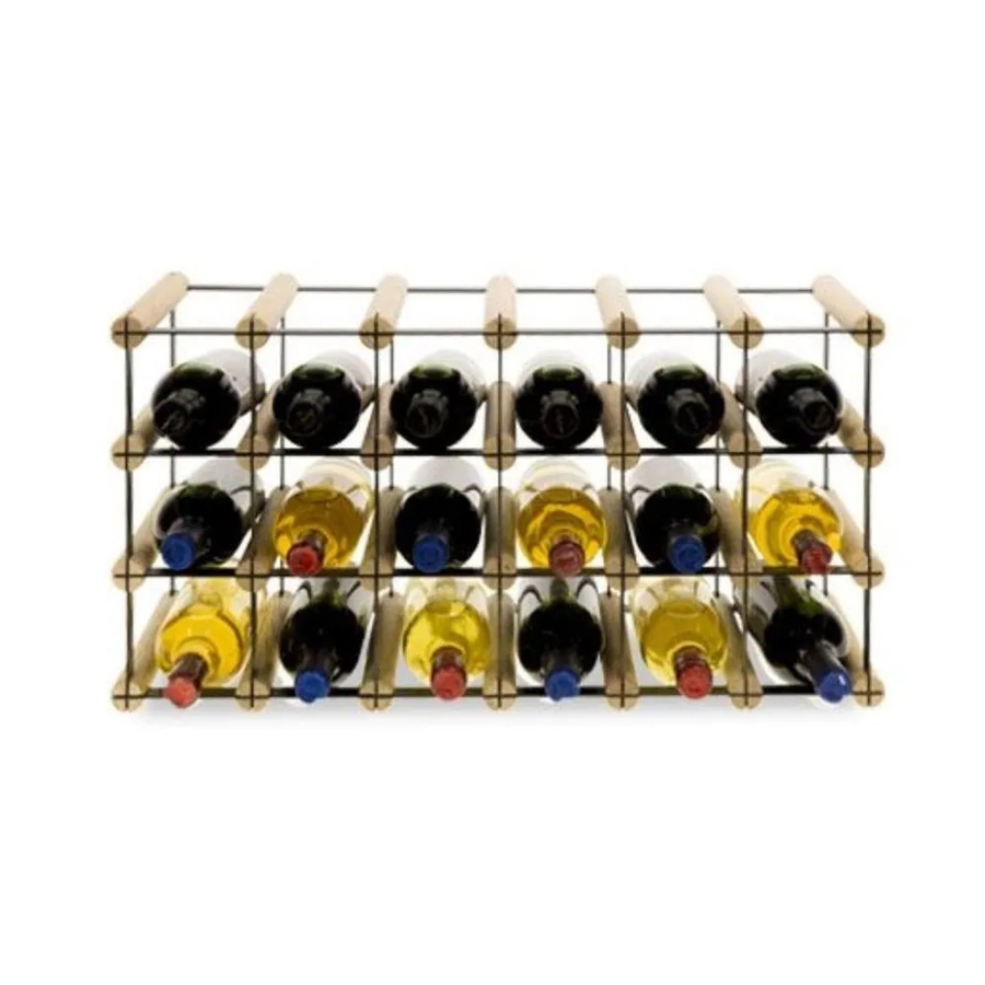 PROREGAL Modulares Weinregal Vinotega aus massivem Kiefernholz in Natur, H x B x T: 32,5 x 62,5 x 24,5 cm - Bild 2