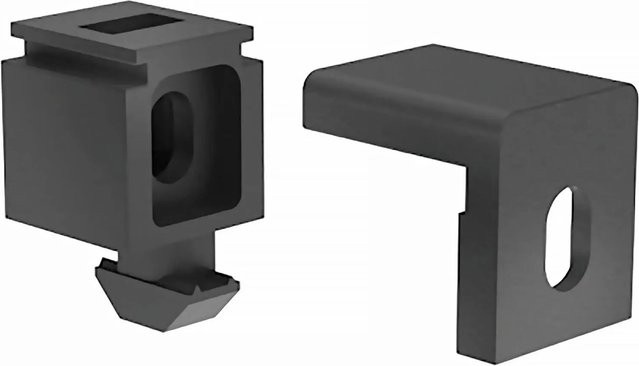 Fath Befestigungsblock Uni 25 Item System Nut 8 in Schwarz, 10 Stück - Bild 1