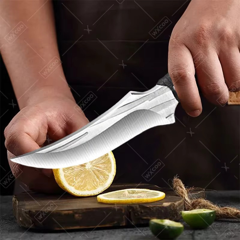 WXCOO Handgeschmiedetes Metzger-Ausbeinmesser als multifunktionales Fleischmesser für Rindfleisch und Grill - Bild 2
