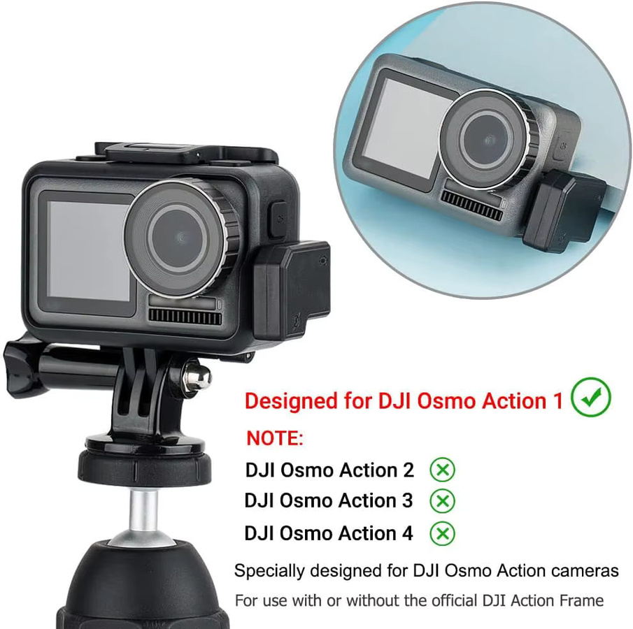 JJC USB-C auf 3,5-mm-Mikrofonadapter für DJI Osmo Action 1, Audio-Adapter in Schwarz - Bild 4